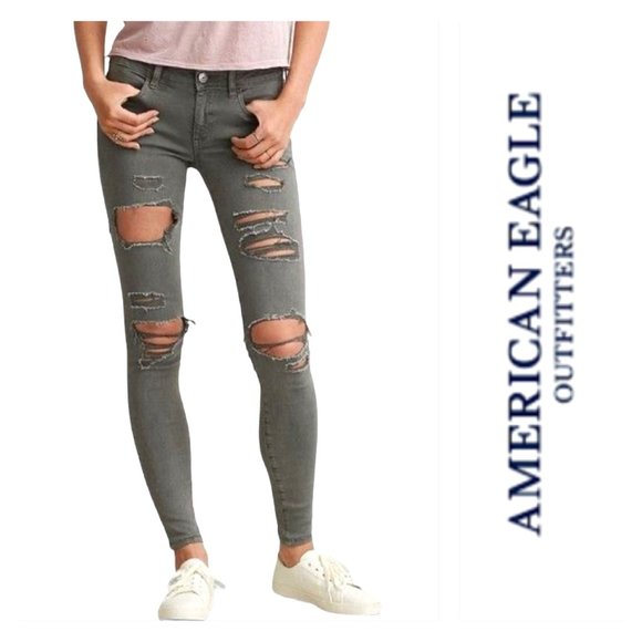 American Eagle Outfitters Denim - American Eagle Destroyed Skinny Jeans
